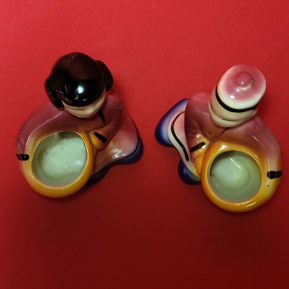 Vintage Planters Toothpick Holder Chinoiserie Chic Pottery Asian Oriental Figur - Picture 12 of 14